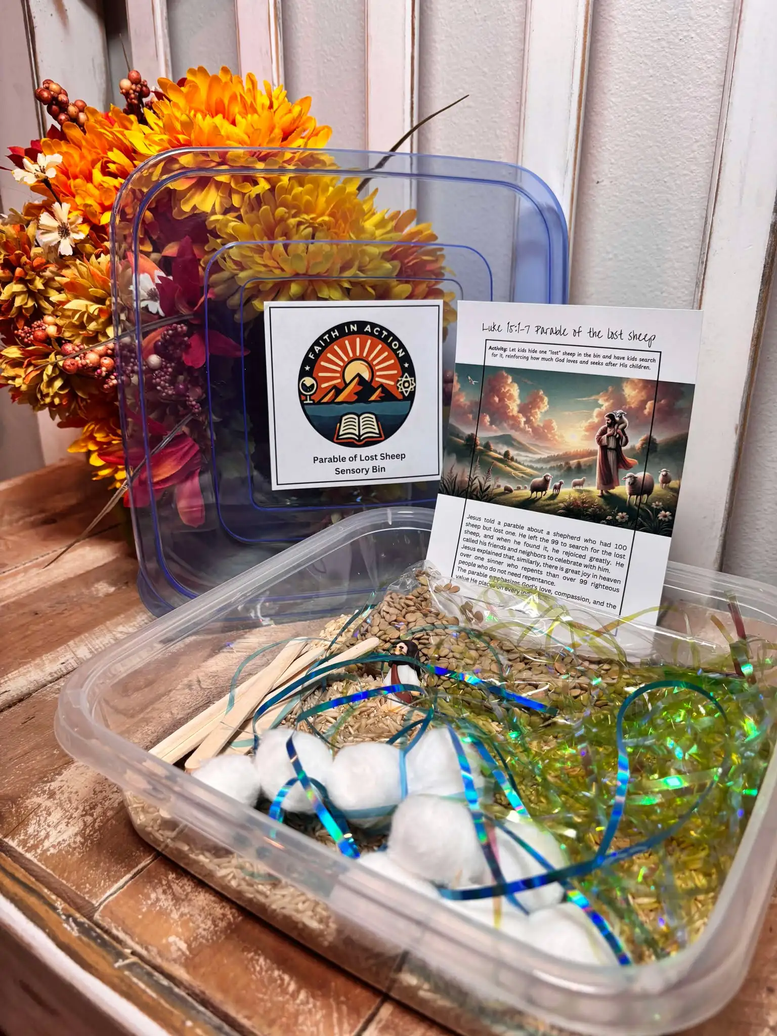 Bible Sensory Bins